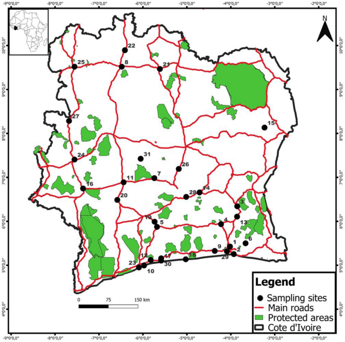 DNA-typing surveillance of the bushmeat in Côte d'Ivoire: a multi-faceted  tool for wildlife trade management in West Africa | SpringerLink
