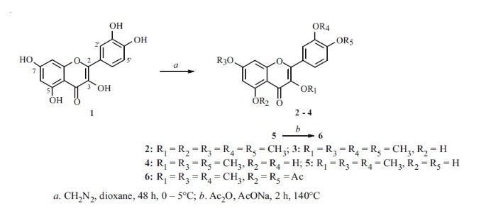 Methylation Of Quercetin By Diazomethane And Hypoglycemic Activity Of Its Tetra O Methyl Ether Springerlink