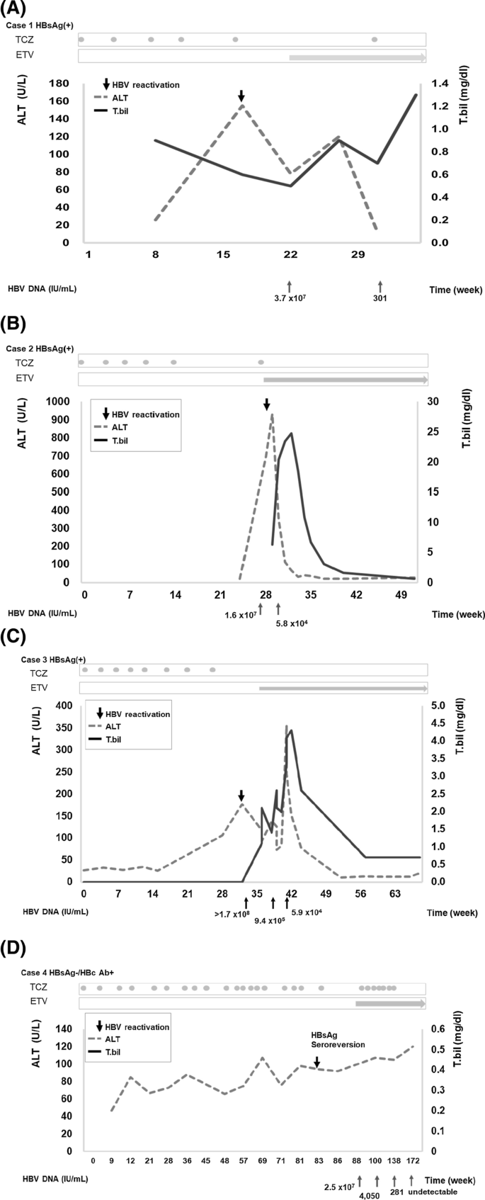 Risk Of Hepatitis B Virus Reactivation In Rheumatoid Arthritis Patients Undergoing Tocilizumab Containing Treatment Springerlink Risk Of Hepatitis B Virus Reactivation In Rheumatoid Arthritis Patients Undergoing Tocilizumab Containing Treatment Springerlink