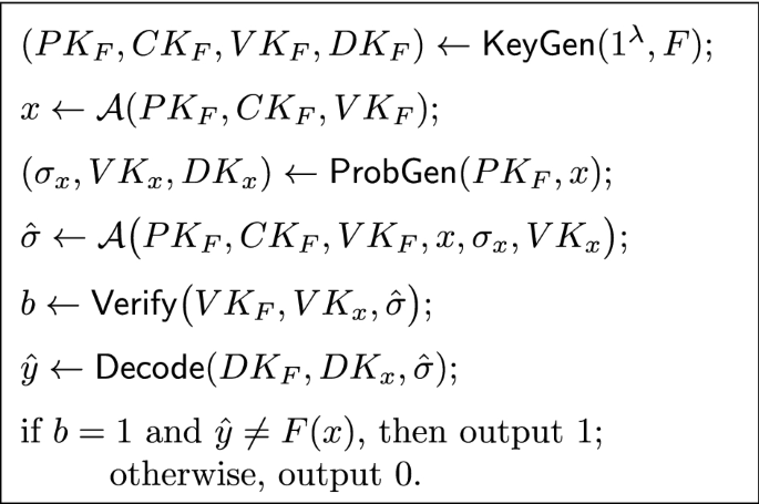 Protecting Data Privacy In Publicly Verifiable Delegation Of Matrix And Polynomial Functions Springerlink