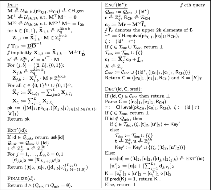 Ibe With Tight Security Against Selective Opening And Chosen Ciphertext Attacks Springerlink