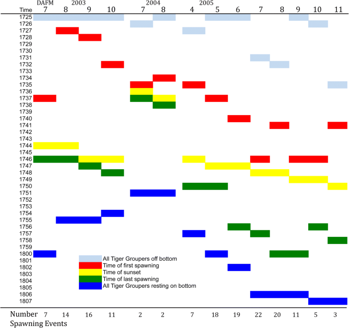 Spawning Behavior Of The Tiger Grouper Mycteroperca Tigris In A Caribbean Atoll Springerlink