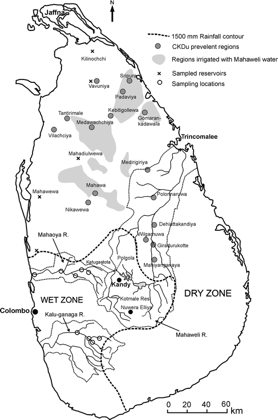 Mahaweli River In Sri Lanka Map Has Irrigated Water From Mahaweli River Contributed To The Kidney Disease  Of Uncertain Etiology In The Dry Zone Of Sri Lanka? | Springerlink