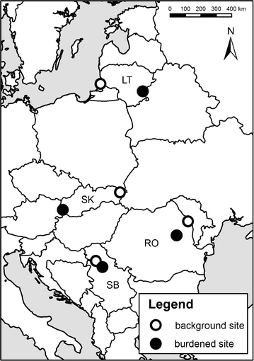 Effect-based assessment of passive air samples from four countries in  Eastern Europe | SpringerLink