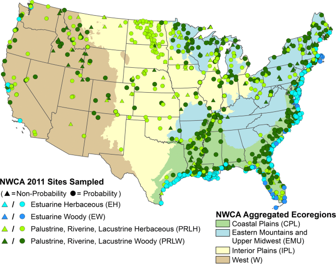 A National Scale Vegetation Multimetric Index Vmmi As An Indicator Of Wetland Condition Across The Conterminous United States Springerlink