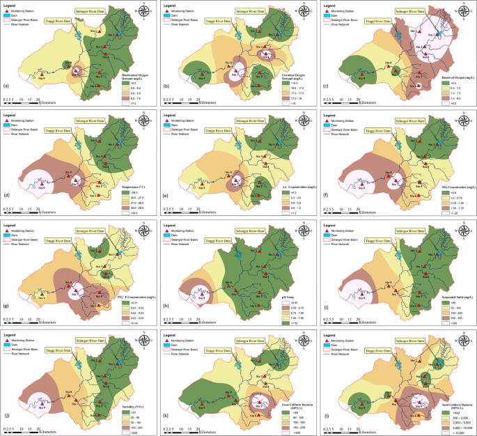 Comparison Among Different Asean Water Quality Indices For The Assessment Of The Spatial Variation Of Surface Water Quality In The Selangor River Basin Malaysia Springerlink