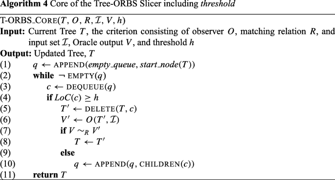 A comparison of tree- and line-oriented observational slicing 