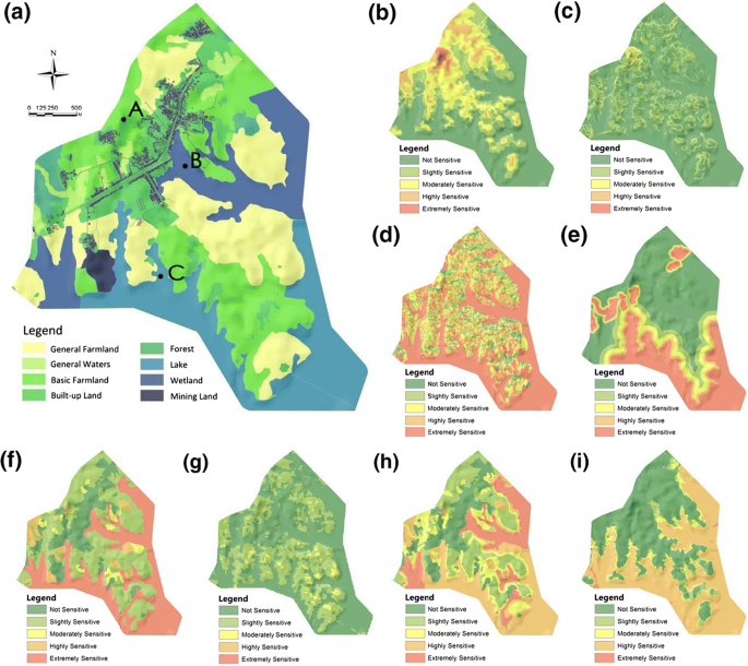 Environmentally Sensitive Areas Map An Urban Eco-Environmental Sensitive Areas Assessment Method Based On  Variable Weights Combination | Springerlink