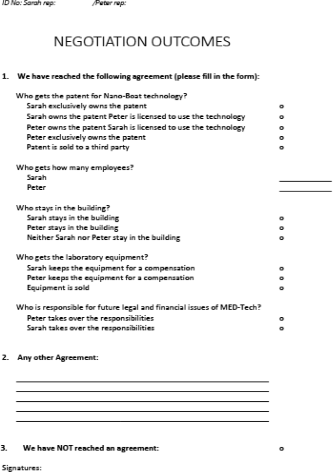 negotiation role play scripts pdf