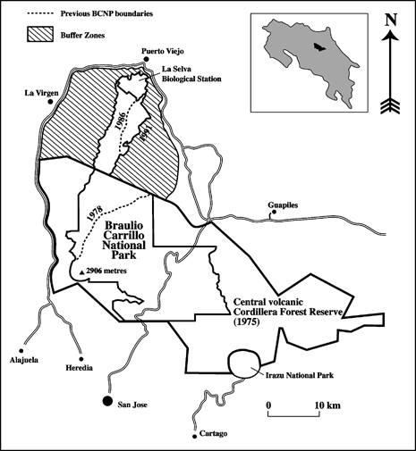 Post-Frontier Forest Change Adjacent to Braulio Carrillo National Park,  Costa Rica | SpringerLink