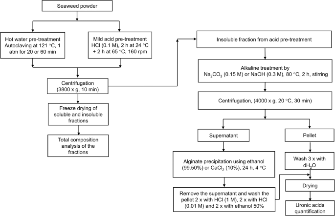 Composition Analysis And Minimal Treatments To Solubilize Polysaccharides From The Brown Seaweed Laminaria Digitata For Microbial Growth Of Thermophiles Springerlink