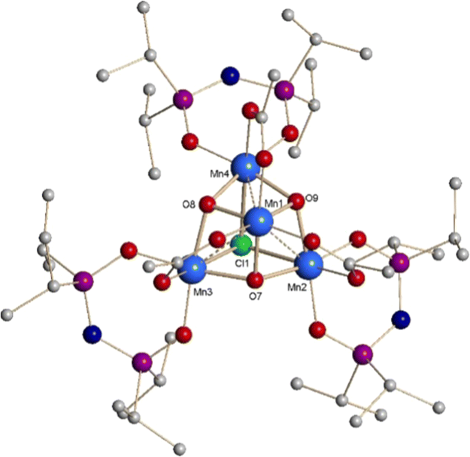 A Single Molecule Magnet Tetranuclear Mn 3 Iii Mn Iv O 3 Cl Complex With Bis Diisopropylphosphinyl Imide Ligands Journal Of Cluster Science X Mol