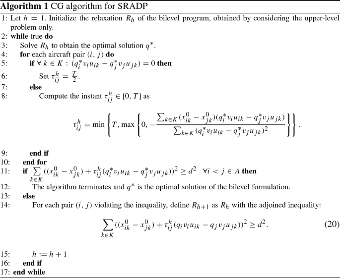 Detecting And Solving Aircraft Conflicts Using Bilevel Programming Springerlink Detecting And Solving Aircraft Conflicts Using Bilevel Programming Springerlink
