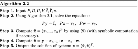 A novel algorithm for solving quasi penta-diagonal linear systems 