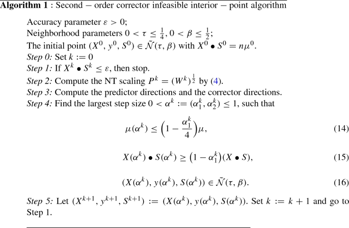 A Second Order Corrector Infeasible Interior Point Method For Semidefinite Optimization Based On A Wide Neighborhood Springerlink