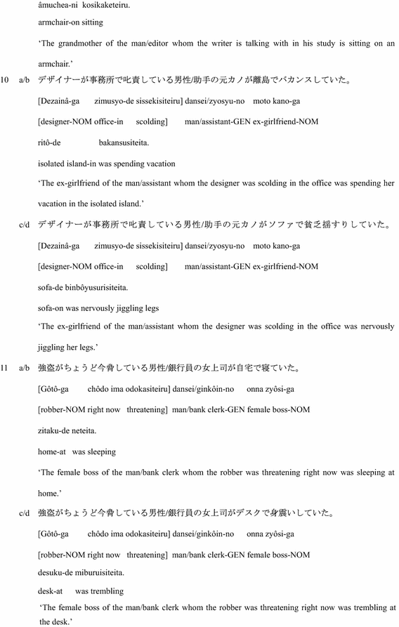 Unforced Revision In Processing Relative Clause Association Ambiguity In Japanese Evidence Against Revision As Last Resort Springerlink