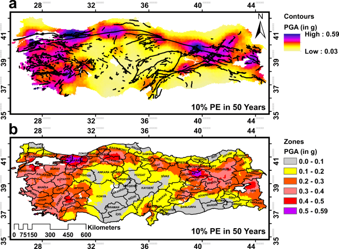 Comparative Pga Driven Probabilistic Seismic Hazard Assessment Psha Of Turkey With A Bayesian Perspective Springerlink