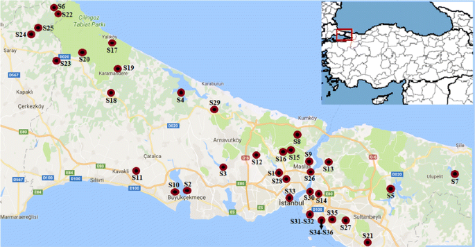 investigation of radon concentrations in some reservoirs spring and tap waters in istanbul turkey springerlink