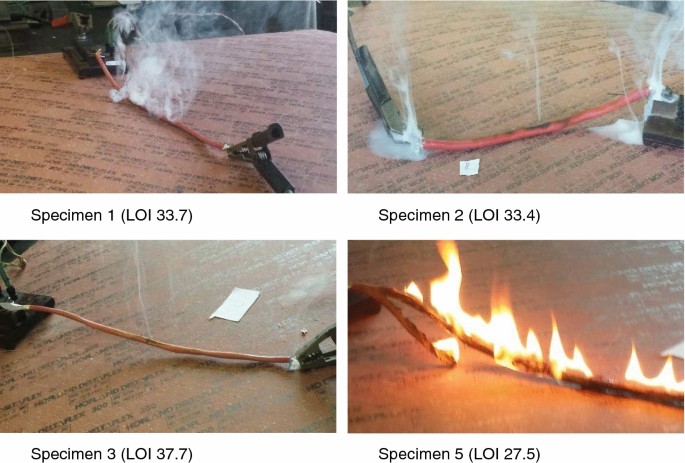 The effects causing the burning of plastic coatings of fire-resistant cables  and its consequences | SpringerLink