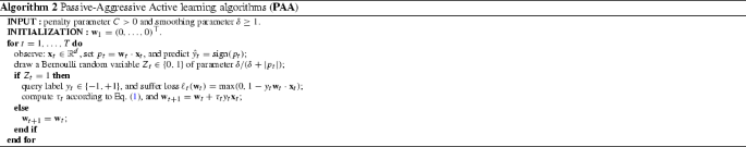 passive aggressive algorithm