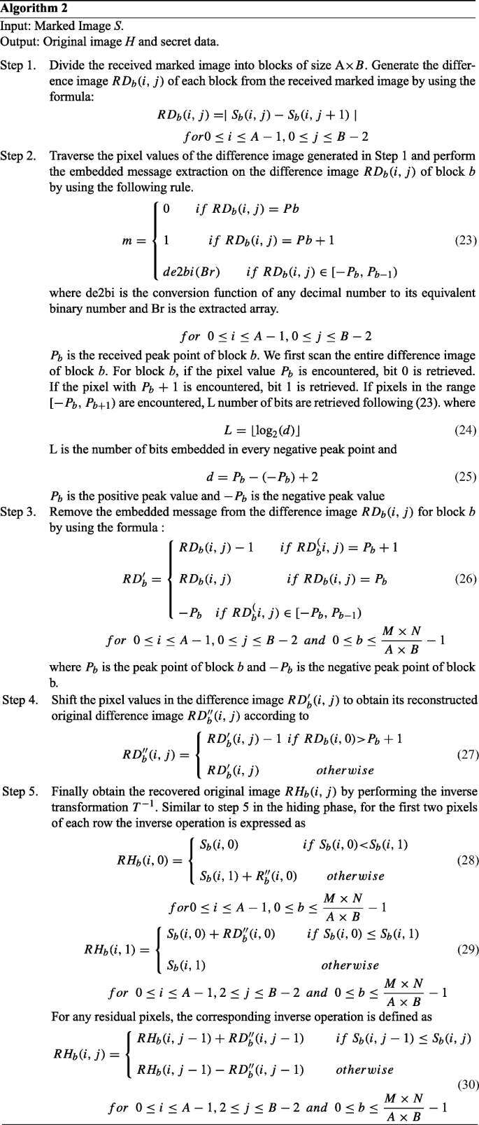 Histogram Based Multilevel Reversible Data Hiding Scheme Using Simple And Absolute Difference Images Springerlink