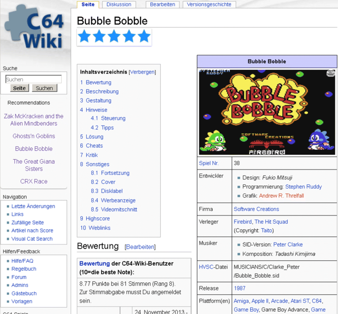 Bubble, Bubble Wiki