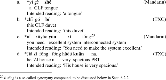 Reduplication And The Structure Of Nouns In Xining Chinese Springerlink