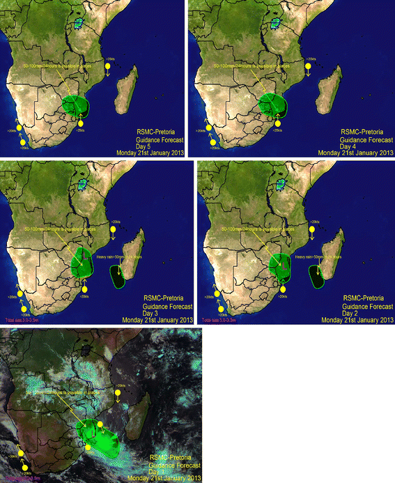 Extreme Rainfall And Floods In Southern Africa In January 2013 And Associated Circulation Patterns Springerlink