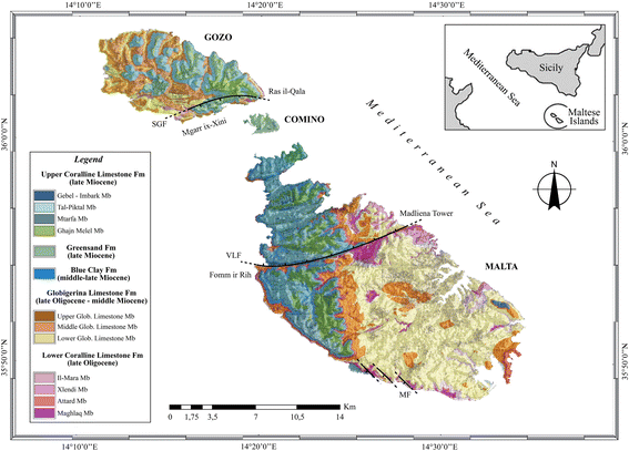 Geological Map Of Malta Stratigraphic Features Of The Maltese Archipelago: A Synthesis |  Springerlink