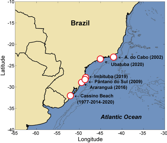 Meteotsunamis In Brazil An Overview Of Known Occurrences From 1977 To 2020 Springerlink