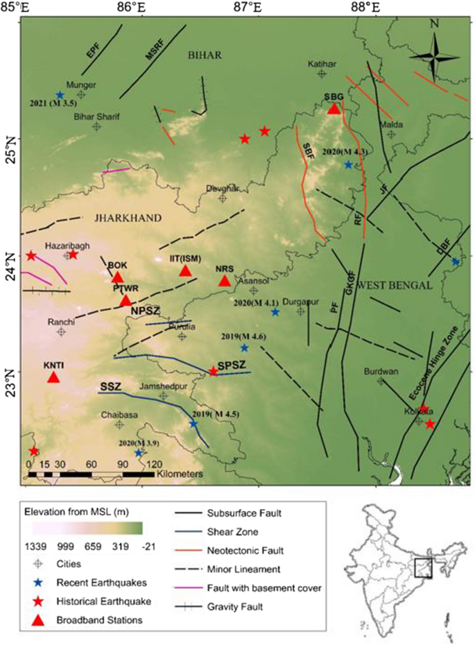 Kappa model and Coda-Q for Eastern Chotanagpur Plateau region (India) |  SpringerLink