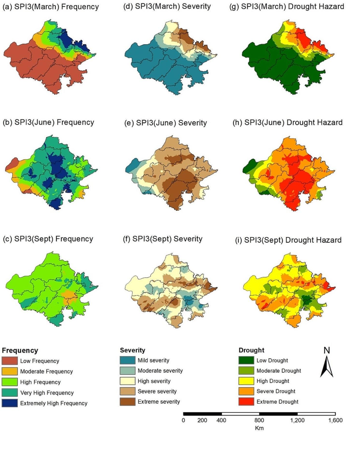 Assessing the spatial characteristics of drought hazard in the state of ...