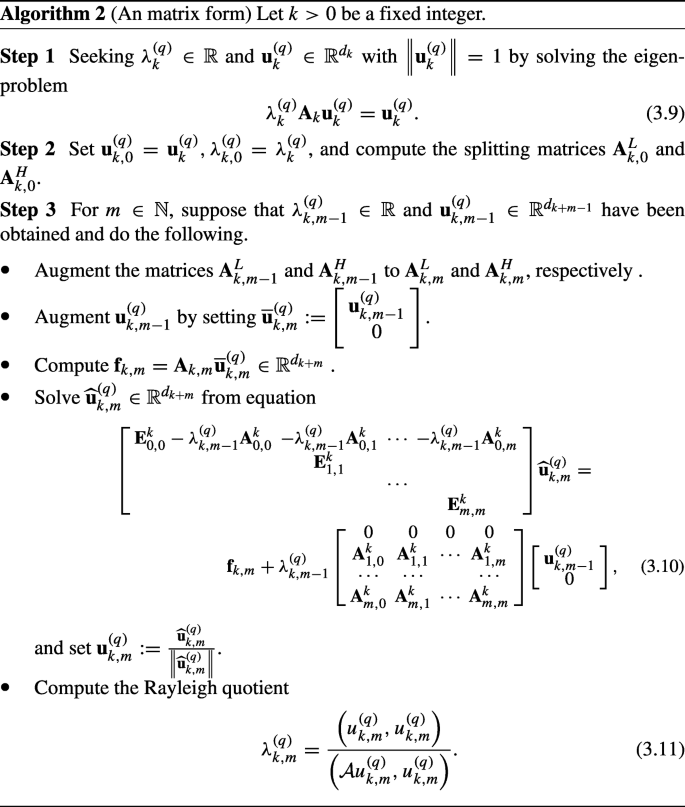 Multilevel Augmentation Methods For Eigen Problems Of Compact Integral Operators Springerlink