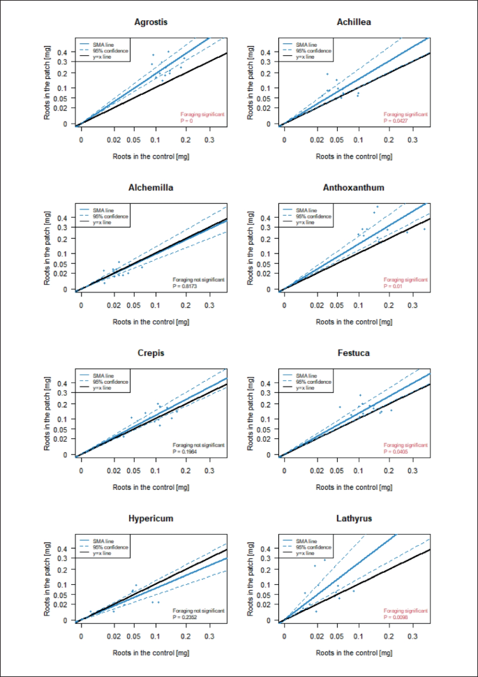 Root foraging for calcium and magnesium in common meadow plant species ...