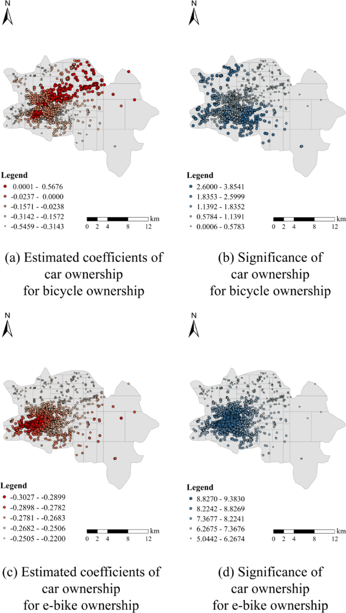 Exploring the spatial heterogeneity of micro-mobility ownership based on  the geographically weighted Poisson regression model: an empirical study  from a small and medium-sized plain city | Transportation