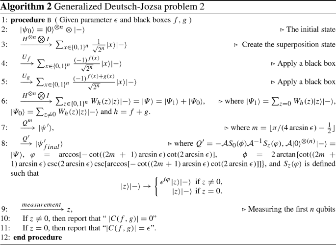 Quantum And Classical Query Complexities For Generalized Deutsch Jozsa Problems Springerlink Quantum And Classical Query Complexities For Generalized Deutsch Jozsa Problems Springerlink