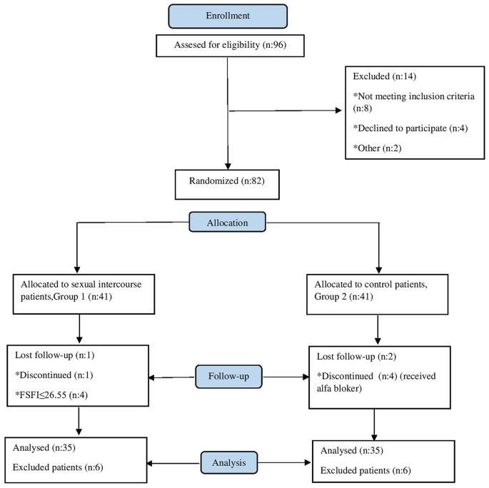 Evaluation Of The Efficacy Of Sexual Intercourse On Distal Ureteral Stones In Women A Prospective Randomized Controlled Study Springerlink