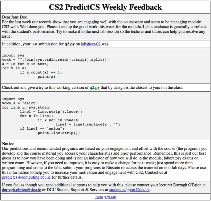 Detecting Students At Risk In Computer Programming Classes With Learning Analytics From Students Digital Footprints Springerlink