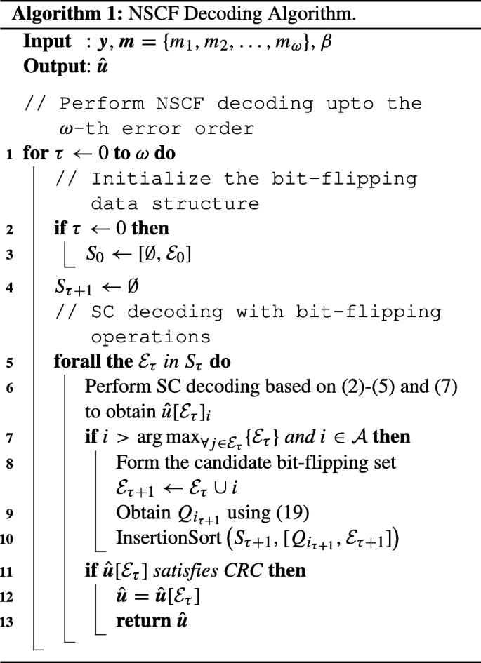 Neural Successive Cancellation Flip Decoding Of Polar Codes Springerlink