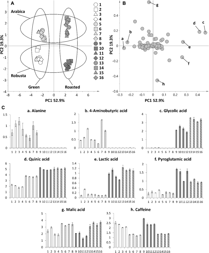 Gc Ms Based Metabolite Profiling Of Indonesian Specialty Coffee From Different Species And Geographical Origin Springerlink