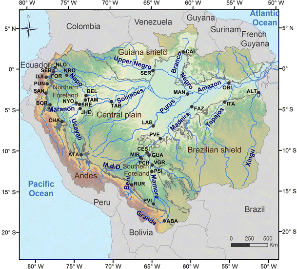 Amazon River Dissolved Load Temporal Dynamics And Annual Budget From The Andes To The Ocean Springerlink
