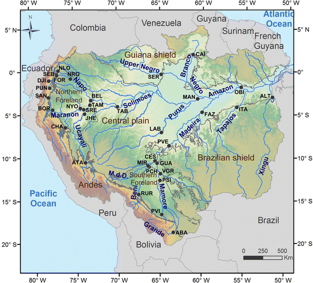 Amazon River dissolved load: temporal dynamics and annual budget from the  Andes to the ocean | SpringerLink