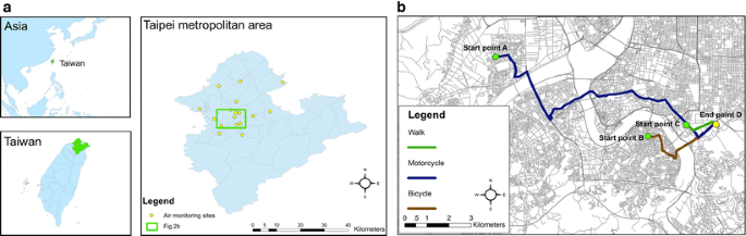 Assessment Of Different Route Choice On Commuters Exposure To Air Pollution In Taipei Taiwan Springerlink