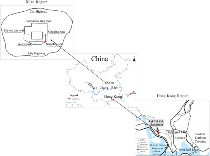 Characteristics and source apportionment of winter black carbon aerosols in  two Chinese megacities of Xi'an and Hong Kong | SpringerLink