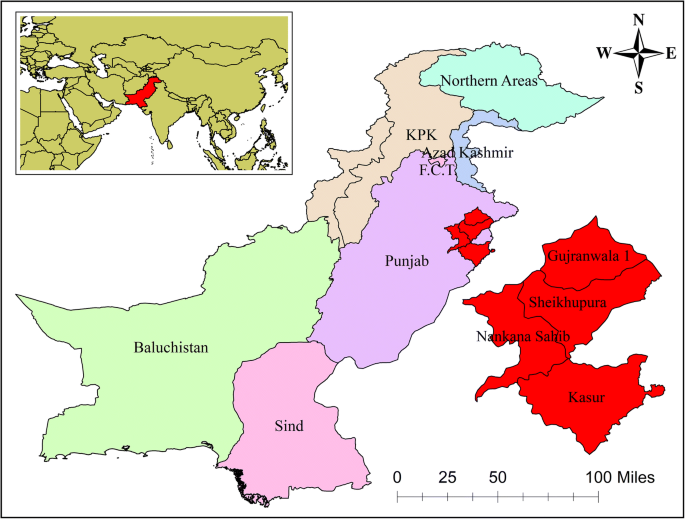 Nankana Sahib District Map Mapping Farmers' Vulnerability To Climate Change And Its Induced Hazards:  Evidence From The Rice-Growing Zones Of Punjab, Pakistan | Springerlink