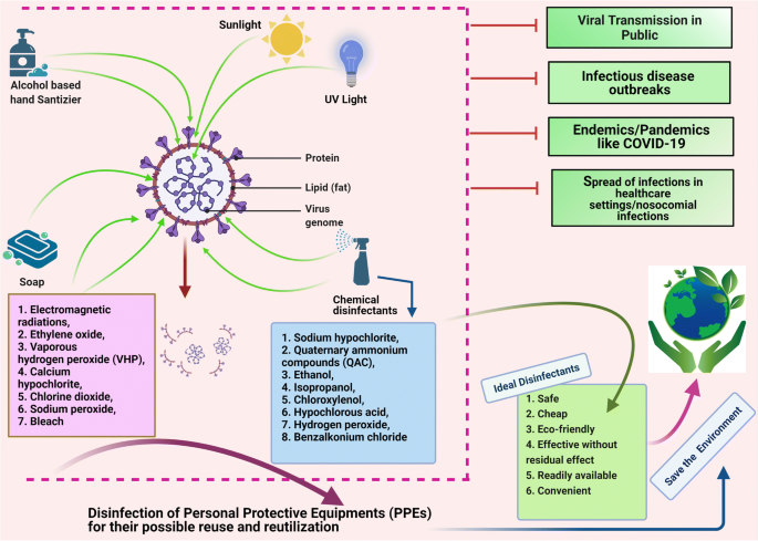 The role of disinfectants and sanitizers during COVID-19 pandemic:  advantages and deleterious effects on humans and the environment |  SpringerLink