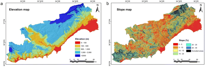 a gis based multi criteria decision making method for the selection of potential municipal solid waste disposal sites in mersin turkey springerlink