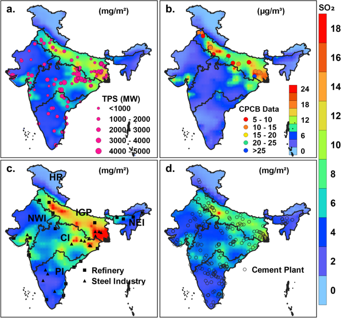 Improvements in SO2 pollution in India: role of technology and  environmental regulations | SpringerLink