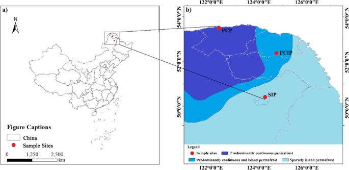 Greenhouse gas fluxes from different types of permafrost regions in the  Daxing'an Mountains, Northeast China | SpringerLink