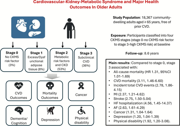 Association between cardiovascular-kidney-metabolic syndrome and risks ...